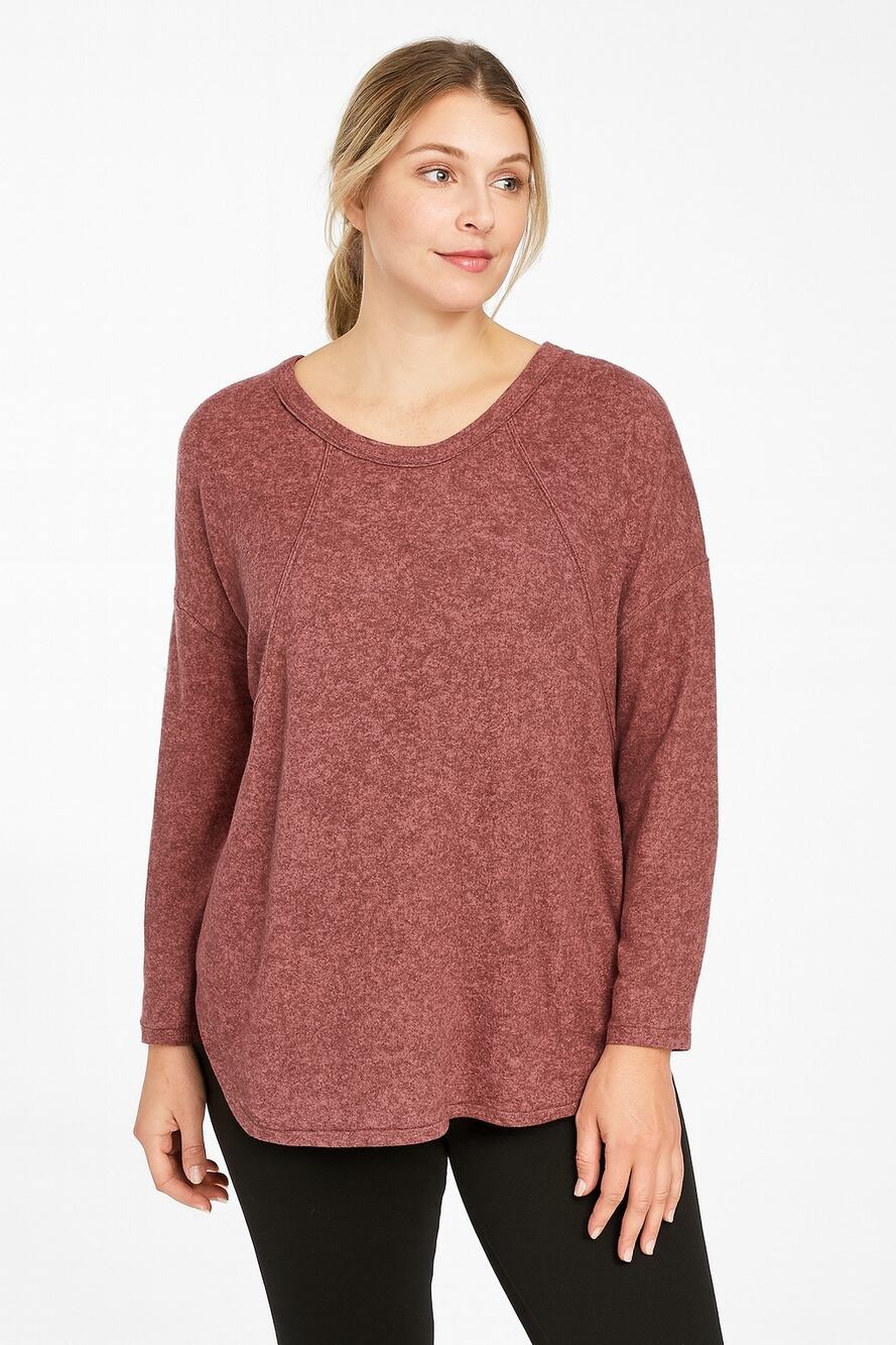 Forgotten Grace Women’s Medium Red Pullover Sweater Soft Knit Casual Top NWOT